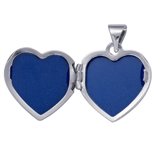 P47 – S/S 15mm White Cz Set Heart Locket $319