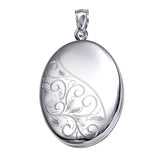 The Half Polished Oval Locket