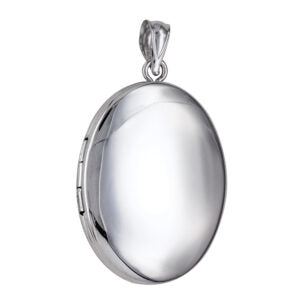 P12 – S/S Plain Memorial Oval Locket