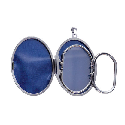 P09 – S/S Centre Heart Celtic Design 6 Photo Oval Locket