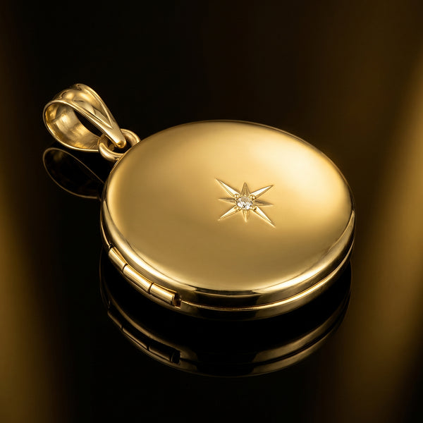 The Diamond Round Locket