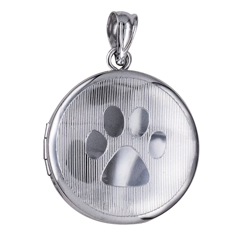 The Round Paw Print Locket