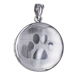 The Round Paw Print Locket