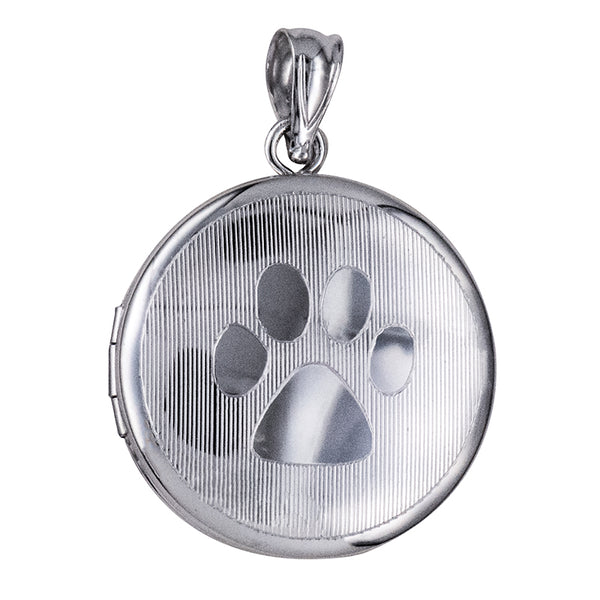 The Round Paw Print Locket