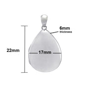 P39 – S/S Plain Teardrop Locket