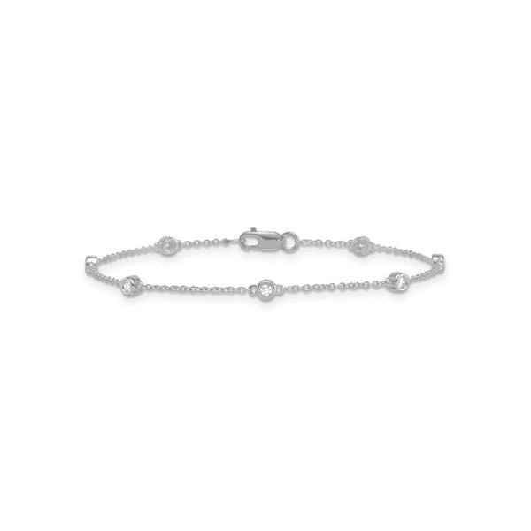 0.15ct Lab Grown Diamond Bracelet in 9K White Gold