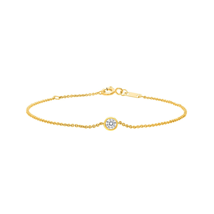 0.15ct Lab Grown Diamond 16-18cm Bracelet in 9K Yellow Gold