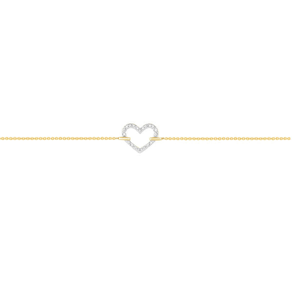 0.07ct Lab Grown Diamond Bracelet in 9K Yellow Gold