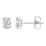 1.00ct Lab Grown Diamond Earrings in 9K White Gold
