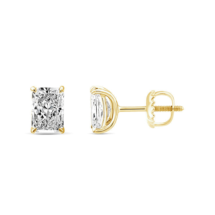 2.00ct Lab Grown Diamond Earrings in 9K Yellow Gold