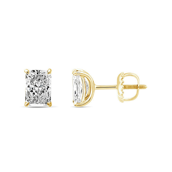 2.00ct Lab Grown Diamond Earrings in 9K Yellow Gold