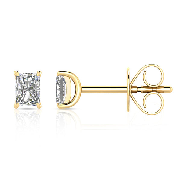 0.50ct Lab Grown Diamond Earrings in 9K Yellow Gold