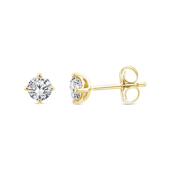 1.50ct Lab Grown Diamond Earrings in 9K Yellow Gold