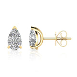 2.00ct Lab Grown Diamond Earrings in 9K Yellow Gold