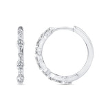 0.33ct Lab Grown Diamond Earrings in 9K White Gold