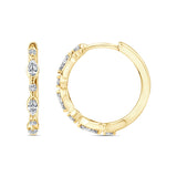 0.33ct Lab Grown Diamond Earrings in 9K Yellow Gold