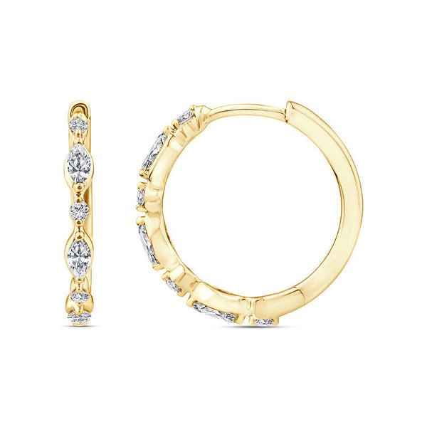 0.33ct Lab Grown Diamond Earrings in 9K Yellow Gold