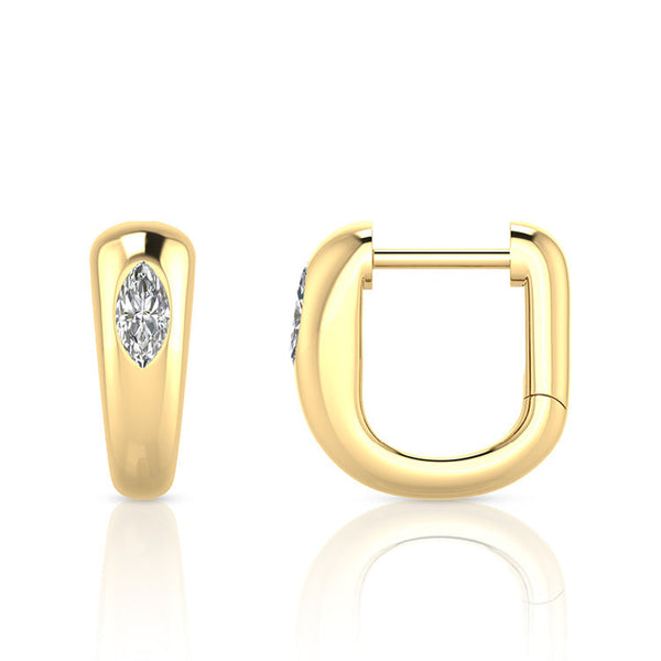 0.20ct Lab Grown Diamond Earrings in 9K Yellow Gold