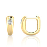 0.20ct Lab Grown Diamond Earrings in 9K Yellow Gold