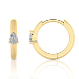 0.12ct Lab Grown Diamond Earrings in 9K Yellow Gold