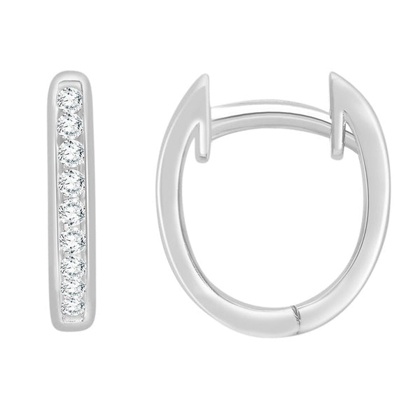 0.15ct Lab Grown Diamond Earrings in 9K White Gold