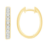1.00ct Lab Grown Diamond Earrings in 9K Yellow Gold