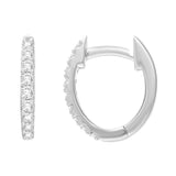 Pavé Diamond Huggie Hoops