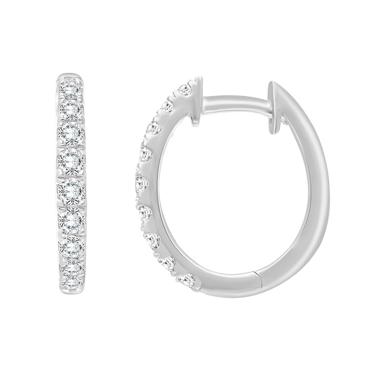 0.50ct Lab Grown Diamond Earrings in 9K White Gold
