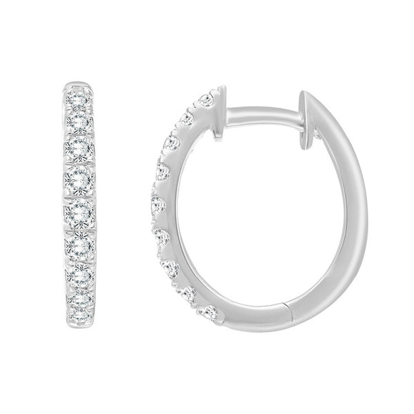 0.50ct Lab Grown Diamond Earrings in 9K White Gold