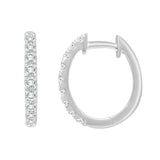 Pavé Diamond Huggie Hoops