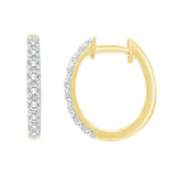 Pavé Diamond Huggie Hoops