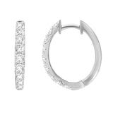 Pavé Diamond Huggie Hoops