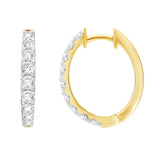 1.00ct Lab Grown Diamond Earrings in 9K Yellow Gold
