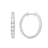 Pavé Diamond Huggie Hoops