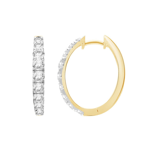 1.50ct Lab Grown Diamond Earrings in 9K Yellow Gold