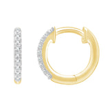 0.15ct Lab Grown Diamond Earrings in 9K Yellow Gold
