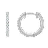 Pavé Diamond Hoop Earrings