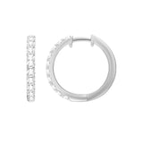 Pavé Diamond Hoop Earrings