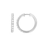 Pavé Diamond Hoop Earrings