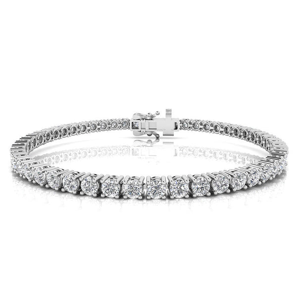 7.00ct Lab Grown Diamond Bracelet in 9K White Gold