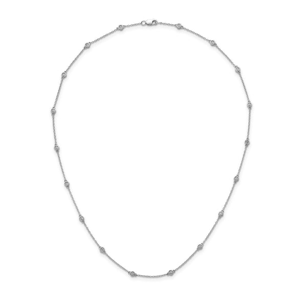 0.40ct Lab Grown Diamond Necklace in 9K White Gold