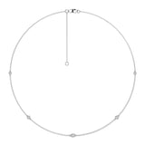 0.33ct Lab Grown Diamond Necklace in 9K White Gold