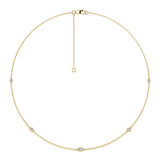 0.33ct Lab Grown Diamond Necklace in 9K Yellow Gold