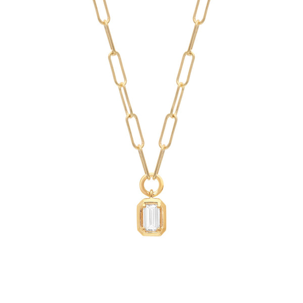 0.5ct Lab Grown Diamond Necklace in 9K Yellow Gold