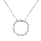 Station Lab Grown Diamond Necklace | 9CT White/Yellow Gold