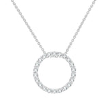 Station Lab Grown Diamond Necklace | 9CT White/Yellow Gold