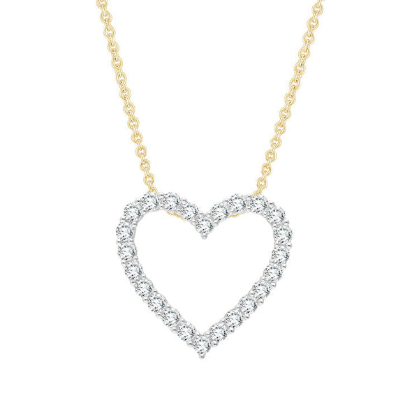 0.50ct Lab Grown Diamond Necklace in 9K Yellow Gold