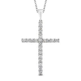 0.50ct Lab Grown Diamond Necklace in 9K White Gold