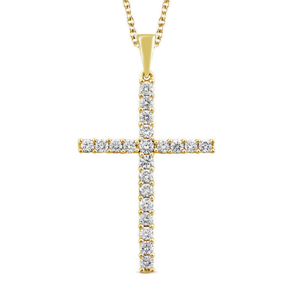 0.25ct Lab Grown Diamond Necklace in 9K Yellow Gold