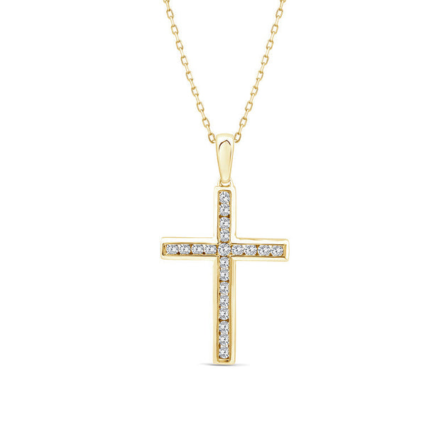 0.50ct Lab Grown Diamond Necklace in 9K Yellow Gold